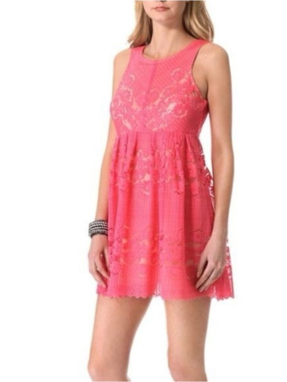 FREE PEOPLE Lace Rocco Mini Dress - Picture 2 of 14